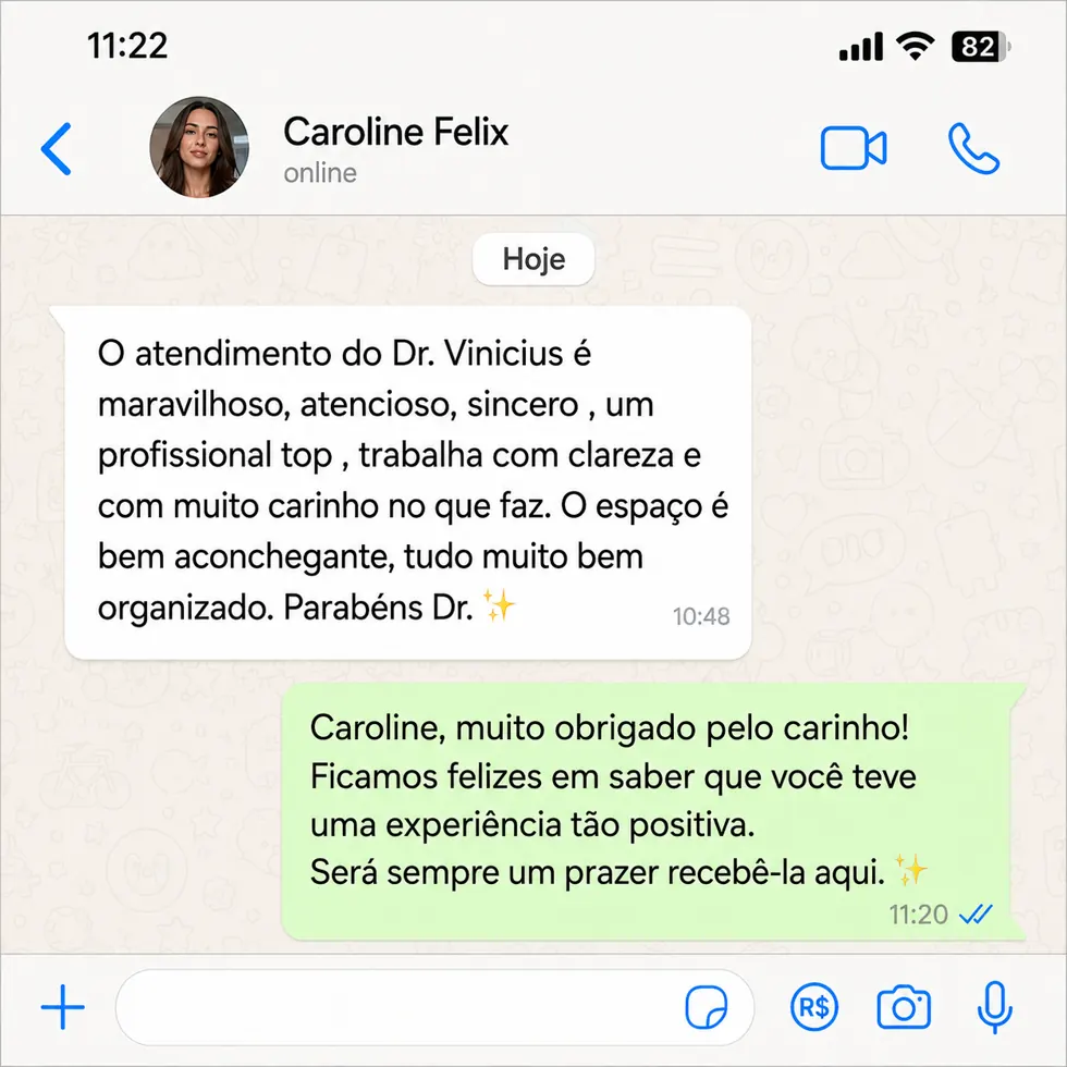 Depoimento de paciente