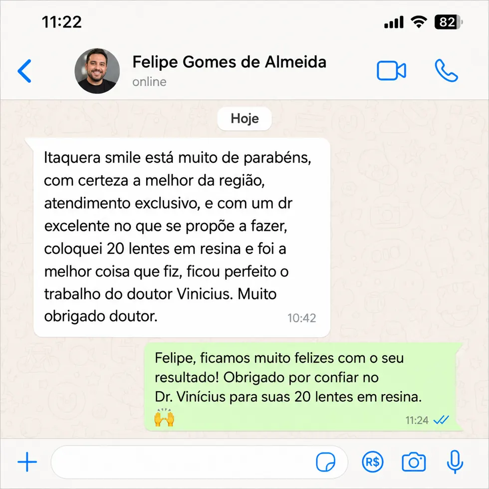 Depoimento de paciente