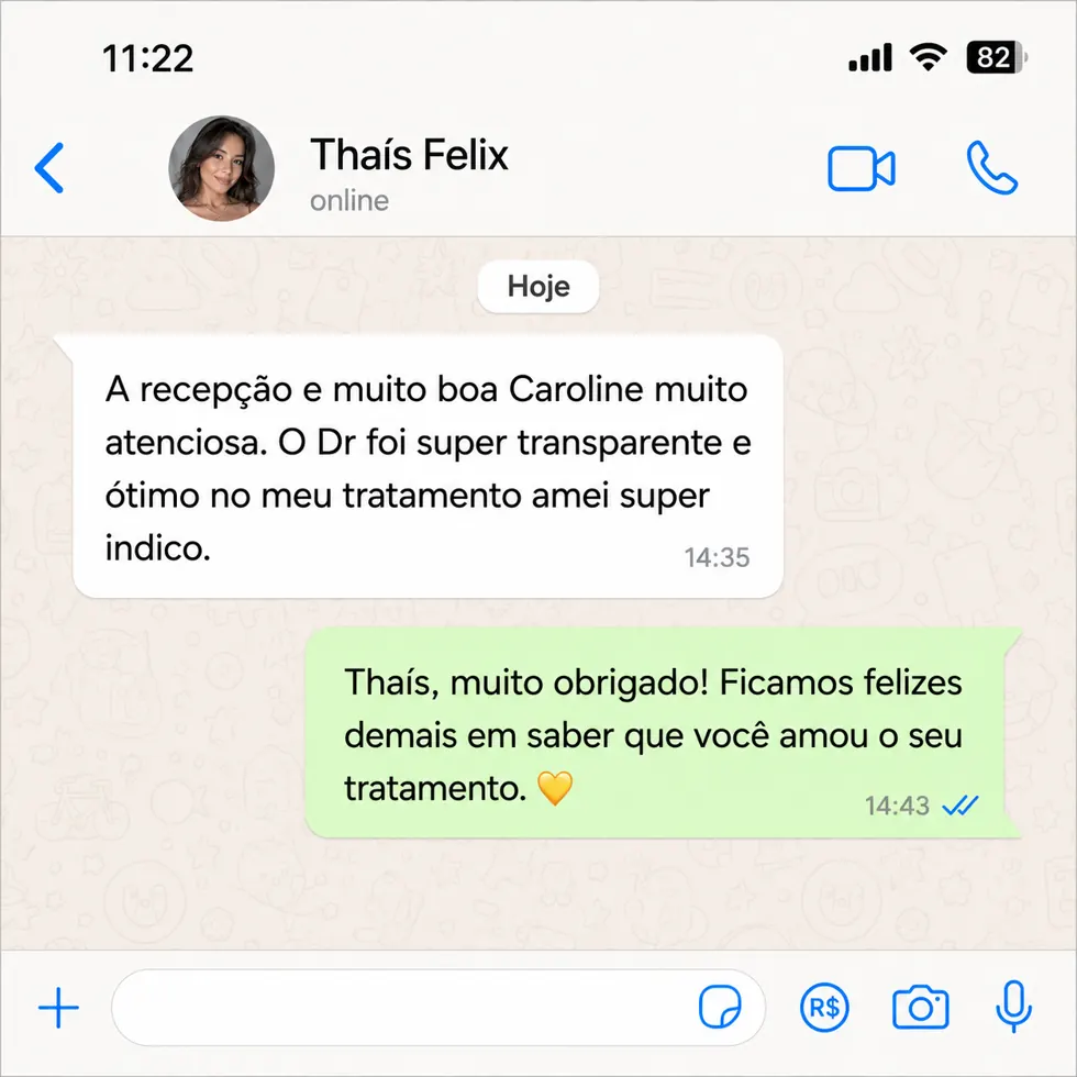 Depoimento de paciente