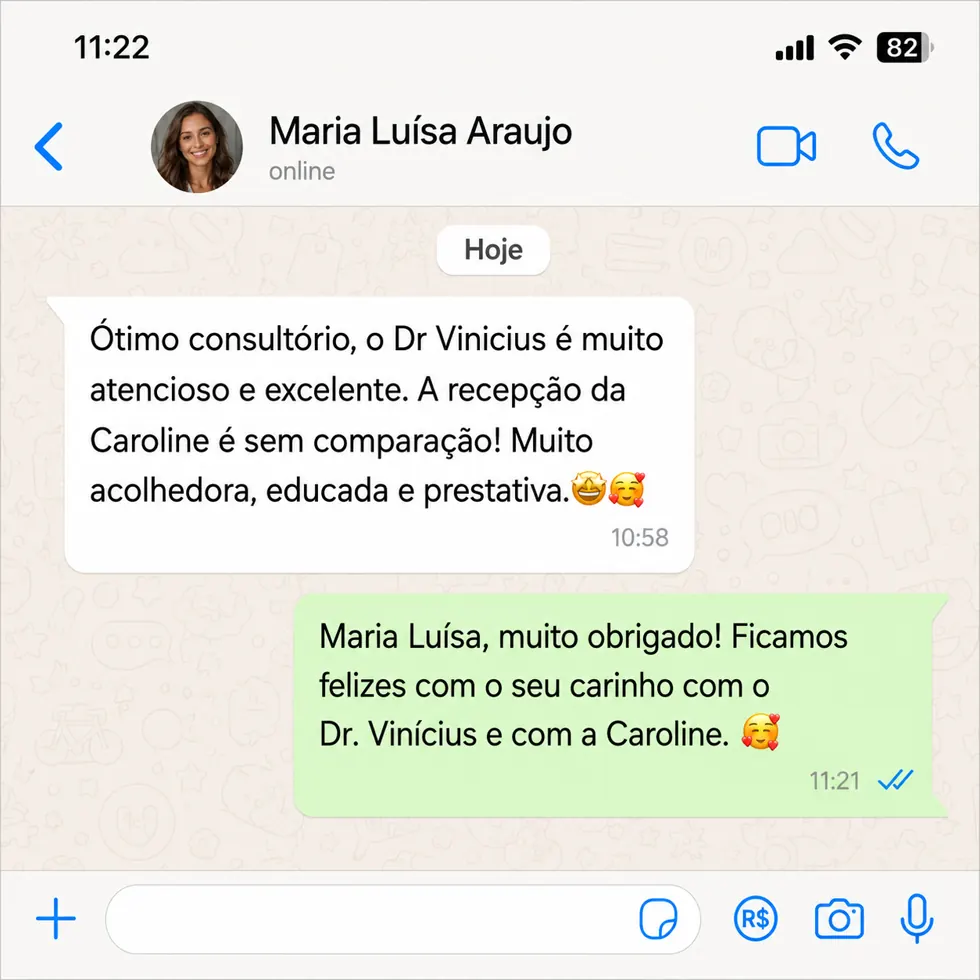 Depoimento de paciente
